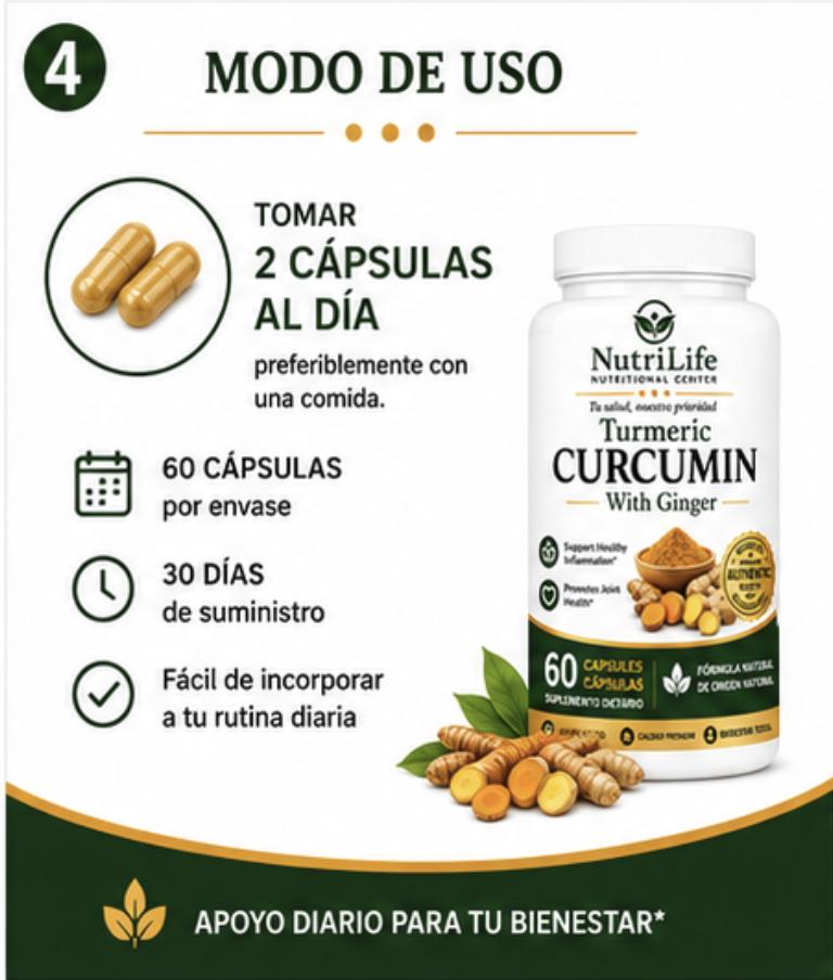 Cúrcuma – 60 Cápsulas - Imagen 4