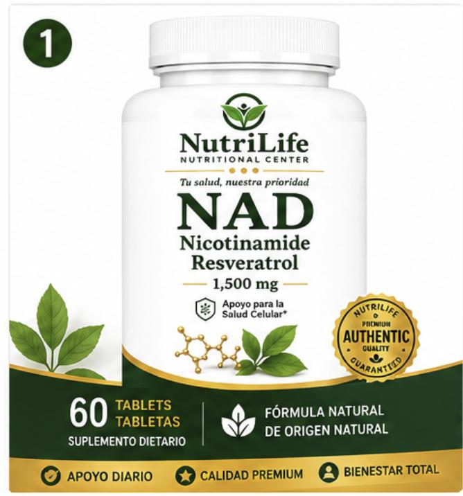 NAD+ Precursor – 60 Cápsulas - Imagen 7