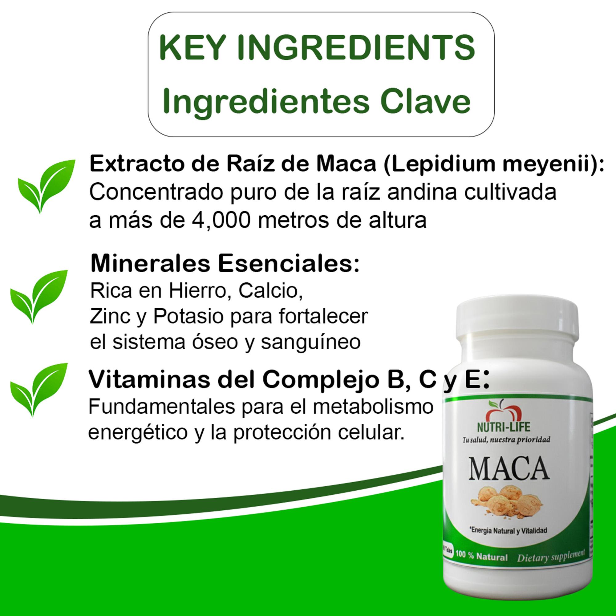 Raíz de Maca – 60 Cápsulas - Imagen 2