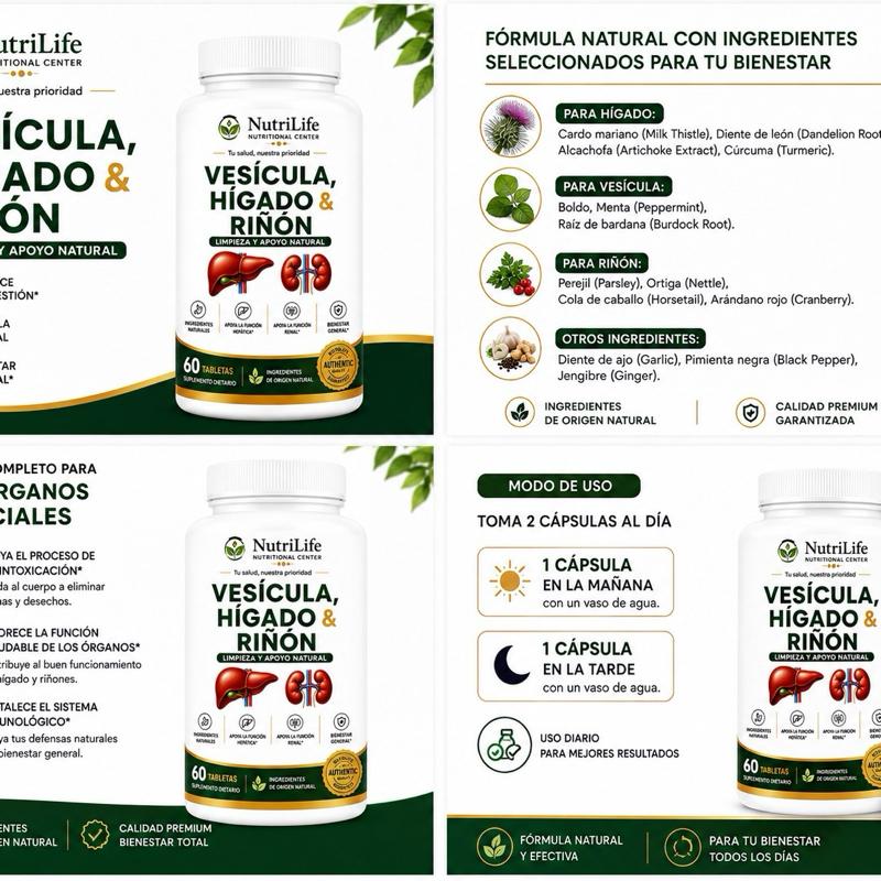 Vesícula, Hígado y Riñón – 60 Tabletas - Imagen 9