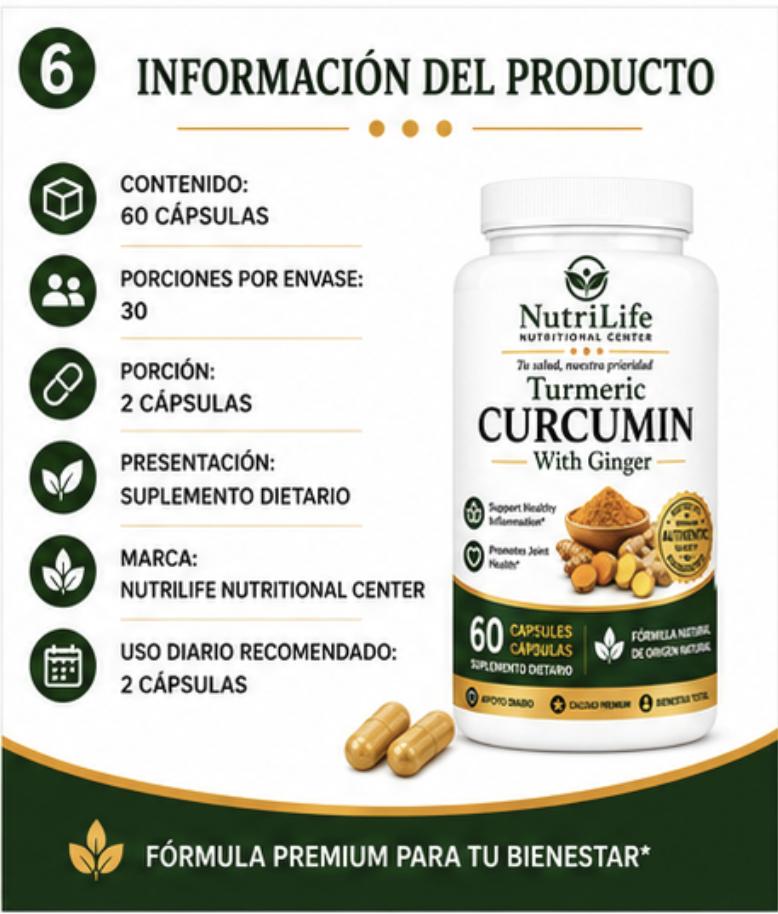 Cúrcuma – 60 Cápsulas - Imagen 2