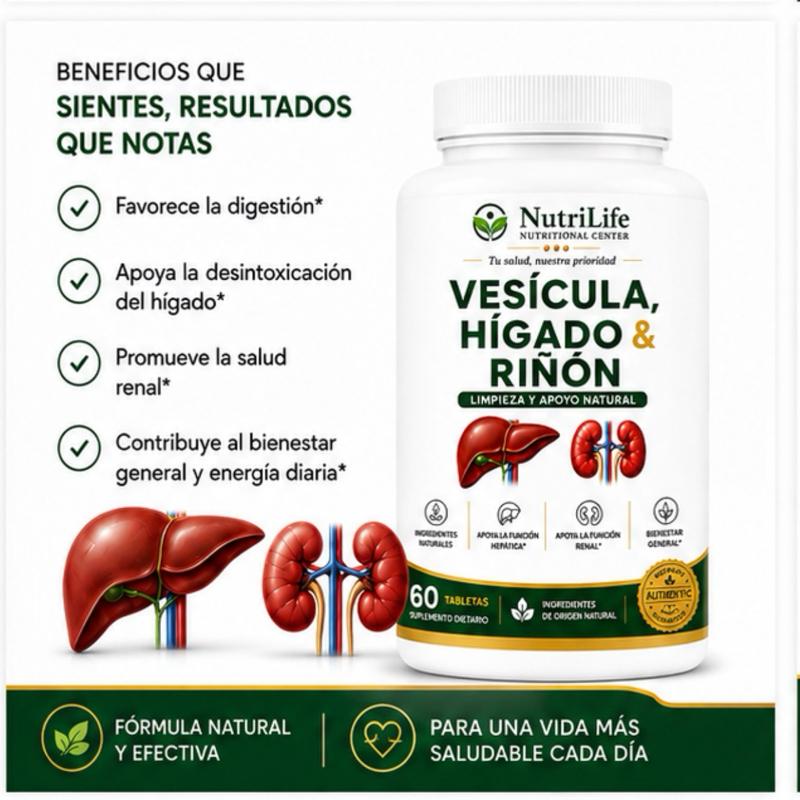 Vesícula, Hígado y Riñón – 60 Tabletas - Imagen 7