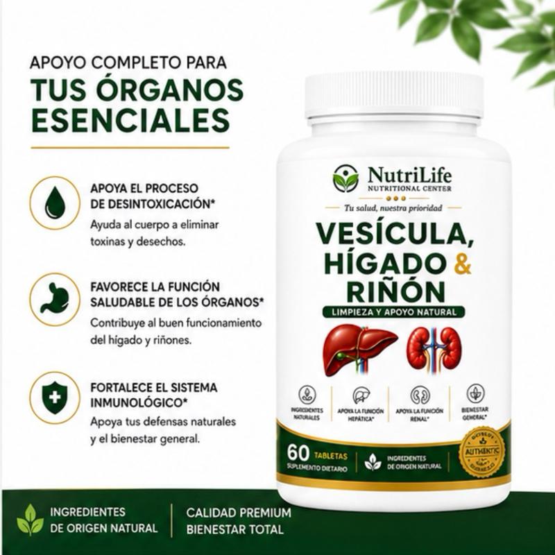 Vesícula, Hígado y Riñón – 60 Tabletas - Imagen 5
