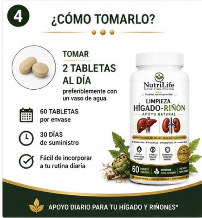 Limpieza Hígado y Riñón – 60 Tabletas - Imagen 5