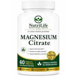 Citrato de Magnesio – 60 Tabletas